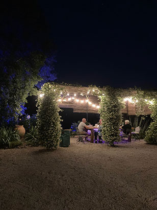 Dinner on the terrace at Maison 10.