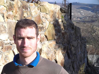 Xavier Gérard with Cote-Rotie in the background