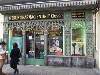 There are lots of ornate shop fronts in Montélimar's old town
